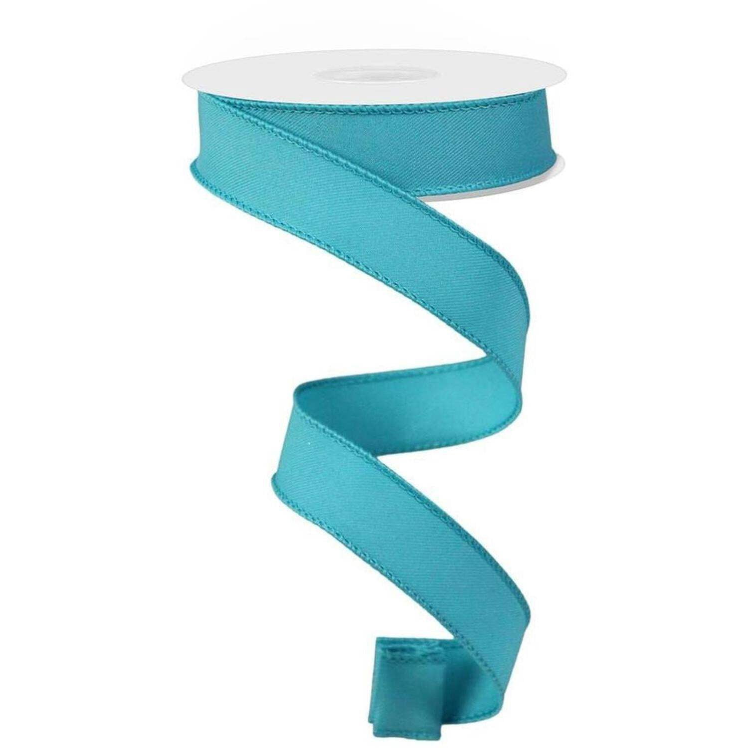 Turquoise Ribbed Ribbon 7/8