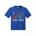 thumbnail image 1 of Shop4Ever Autism Acceptance Infinity Symbol Toddler's Cotton T-Shirt 5T/6T Royal Blue, 1 of 6