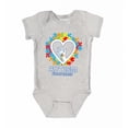 thumbnail image 1 of Shop4Ever  Autism Awareness Hands in Heart Baby Baby's Bodysuit Infant Cotton Romper 6 Months Heather Grey, 1 of 5