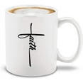 thumbnail image 1 of Shop4Ever Faith Cross Ceramic Coffee Mug Tea Cup Jesus Mug (11oz.), 1 of 5