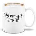 thumbnail image 1 of Shop4Ever® Funny New Mom Coffee Mug Mommy's Sippy Cup Ceramic Coffee Mug Mommy To Be Mug (11 oz.), 1 of 5