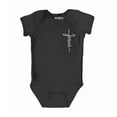 thumbnail image 1 of Shop4Ever Jesus Cross Cursive Script Pocket Size Baby's Bodysuit Infant Cotton Romper 12 Months Black, 1 of 5