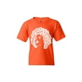thumbnail image 1 of Shop4Ever Kids African American Woman Afro Word Cloud Graphic Child's Youth T-Shirt Large Orange, 1 of 4
