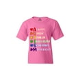 thumbnail image 1 of Shop4Ever Kids Always Unique Autism Awareness Graphic Child's Youth T-Shirt Medium Azalea Pink, 1 of 4