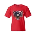 thumbnail image 1 of Shop4Ever Kids American Bald Eagle USA Flag Graphic Child's Youth T-Shirt X-Small Red, 1 of 4
