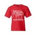 thumbnail image 1 of Shop4Ever Kids Autism Awareness Elephant Graphic Child's Youth T-Shirt Medium Red, 1 of 4
