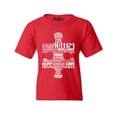 thumbnail image 1 of Shop4Ever Kids Autism Awareness Puzzle Piece Word Cloud Graphic Child's Youth T-Shirt X-Small Red, 1 of 4