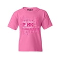 thumbnail image 1 of Shop4Ever Kids Breast Cancer Support Fight Ribbon Awareness Graphic Child's Youth T-Shirt Medium Azalea Pink, 1 of 4