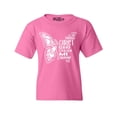 thumbnail image 1 of Shop4Ever Kids Butterfly Verse I Can Do All Things Through Christ Graphic Child's Youth T-Shirt X-Large Azalea Pink, 1 of 4
