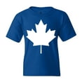 thumbnail image 1 of Shop4Ever Kids Canada White Leaf Proud Canadian Flag Graphic Child's Youth T-Shirt Medium Royal Blue, 1 of 4