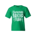 thumbnail image 1 of Shop4Ever Kids Christmas Baking Team WHITE Graphic Child's Youth T-Shirt X-Large Irish Green, 1 of 4
