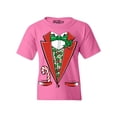 thumbnail image 1 of Shop4Ever Kids Christmas Tuxedo Costume with Plaid Vest Graphic Child's Youth T-Shirt Large Azalea Pink, 1 of 4