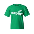 thumbnail image 1 of Shop4Ever Kids Don't Fret Guitar Musician  Graphic Child's Youth T-Shirt Medium Irish Green, 1 of 4