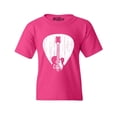 thumbnail image 1 of Shop4Ever Kids Electric Guitar Pick Musician Graphic Child's Youth T-Shirt Large Heliconia Pink, 1 of 4
