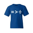 thumbnail image 1 of Shop4Ever Kids Equality Is Greater Than Division Equal Rights Graphic Child's Youth T-Shirt Small Royal Blue, 1 of 4