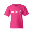thumbnail image 1 of Shop4Ever Kids Equality Is Greater Than Division Equal Rights Graphic Child's Youth T-Shirt X-Large Heliconia Pink, 1 of 4