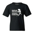 thumbnail image 1 of Shop4Ever Kids Faith is Taking The First Step Staircase Martin Luther King Jr. Graphic Child's Youth T-Shirt Medium Black, 1 of 4