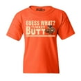 thumbnail image 1 of Shop4Ever Kids Guess What? Turkey Butt Thanksgiving Graphic Child's Youth T-Shirt Small Orange, 1 of 4