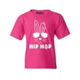 thumbnail image 1 of Shop4Ever Kids Hip Hop Bunny Rabbit Easter  Graphic Child's Youth T-Shirt X-Large Heliconia Pink, 1 of 4