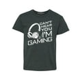 thumbnail image 1 of Shop4Ever Kids I Can't Hear You I'm Gaming Graphic Child's Youth T-Shirt Medium Dark Heather, 1 of 4