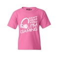 thumbnail image 1 of Shop4Ever Kids I Can't Hear You I'm Gaming Graphic Child's Youth T-Shirt X-Small Azalea Pink, 1 of 4