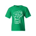 thumbnail image 1 of Shop4Ever Kids Inspiring Black Leaders Fist Graphic Child's Youth T-Shirt Medium Irish Green, 1 of 4