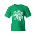 thumbnail image 1 of Shop4Ever Kids Irish Shamrock Clover Cloud St. Patrick's Day Graphic Child's Youth T-Shirt Small Irish Green, 1 of 4