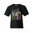 thumbnail image 1 of Shop4Ever Kids It's OK to Be Different Autism Awareness Giraffe Graphic Child's Youth T-Shirt Medium Black, 1 of 4