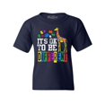 thumbnail image 1 of Shop4Ever Kids It's OK to Be Different Autism Awareness Giraffe Graphic Child's Youth T-Shirt X-Large Navy Blue, 1 of 4