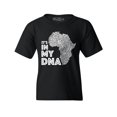 thumbnail image 1 of Shop4Ever Kids It's in My DNA African Pride Graphic Child's Youth T-Shirt Medium Black, 1 of 4