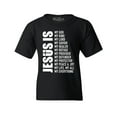 thumbnail image 1 of Shop4Ever Kids Jesus Is My Everything My God My Savior Christian Graphic Child's Youth T-Shirt Large Black, 1 of 4