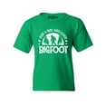 thumbnail image 1 of Shop4Ever Kids Just A Girl Who Loves Bigfoot Graphic Child's Youth T-Shirt Large Irish Green, 1 of 4