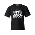 thumbnail image 1 of Shop4Ever Kids Just A Girl Who Loves Bigfoot Graphic Child's Youth T-Shirt Small Black, 1 of 4