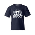 thumbnail image 1 of Shop4Ever Kids Just A Girl Who Loves Bigfoot Graphic Child's Youth T-Shirt Small Navy Blue, 1 of 4
