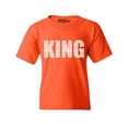 thumbnail image 1 of Shop4Ever Kids King African Pattern Style  Graphic Child's Youth T-Shirt Medium Orange, 1 of 4