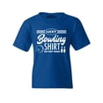 thumbnail image 1 of Shop4Ever Kids Lucky Bowling Shirt Bowler Graphic Child's Youth T-Shirt Large Royal Blue, 1 of 4