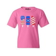 thumbnail image 1 of Shop4Ever Kids Patriotic Popsicles Ice Cream 4th of July Graphic Child's Youth T-Shirt X-Small Azalea Pink, 1 of 4