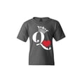thumbnail image 1 of Shop4Ever Kids Queen of Hearts Graphic Child's Youth T-Shirt X-Large Dark Heather, 1 of 4