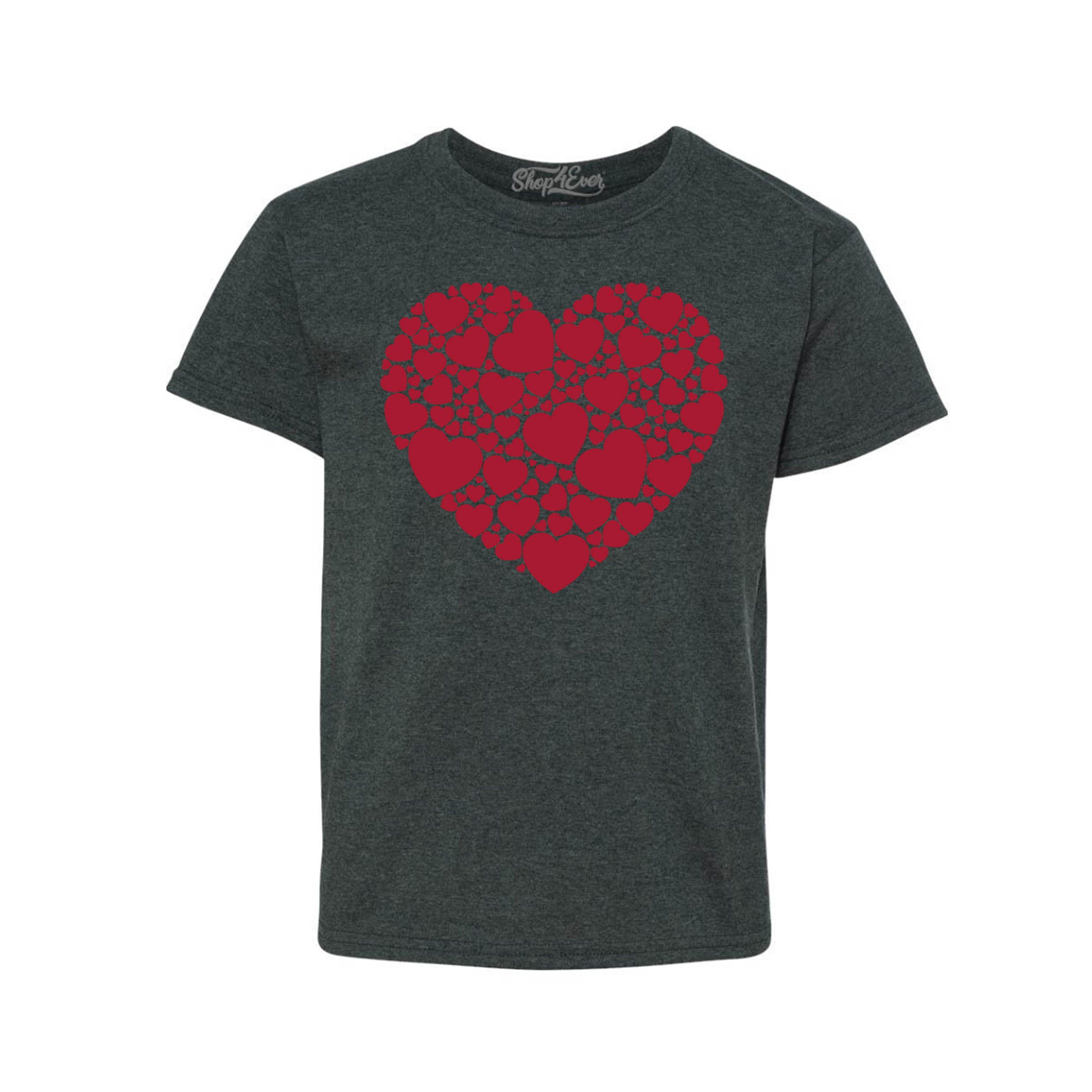 Shop4Ever Kids Red Heart Love Cloud Valentine's Day Graphic Child's ...