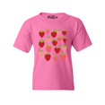 thumbnail image 1 of Shop4Ever Kids Strawberry Cottagecore Graphic Child's Youth T-Shirt Medium Azalea Pink, 1 of 4