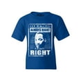 thumbnail image 1 of Shop4Ever Kids The Time is Always Right to Do What is Right MLK Graphic Child's Youth T-Shirt Large Royal Blue, 1 of 4