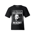 thumbnail image 1 of Shop4Ever Kids The Time is Always Right to Do What is Right MLK Graphic Child's Youth T-Shirt X-Large Black, 1 of 4