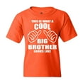 thumbnail image 1 of Shop4Ever Kids This Is What A Cool Big Brother Looks Like Graphic Child's Youth T-Shirt X-Large Orange, 1 of 4