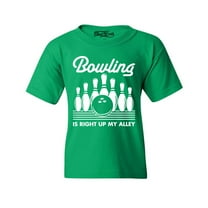 Shop4Ever Kids  This is My Spare Shirt Funny Bowling Graphic Child's Youth T-Shirt X-Small Irish Green