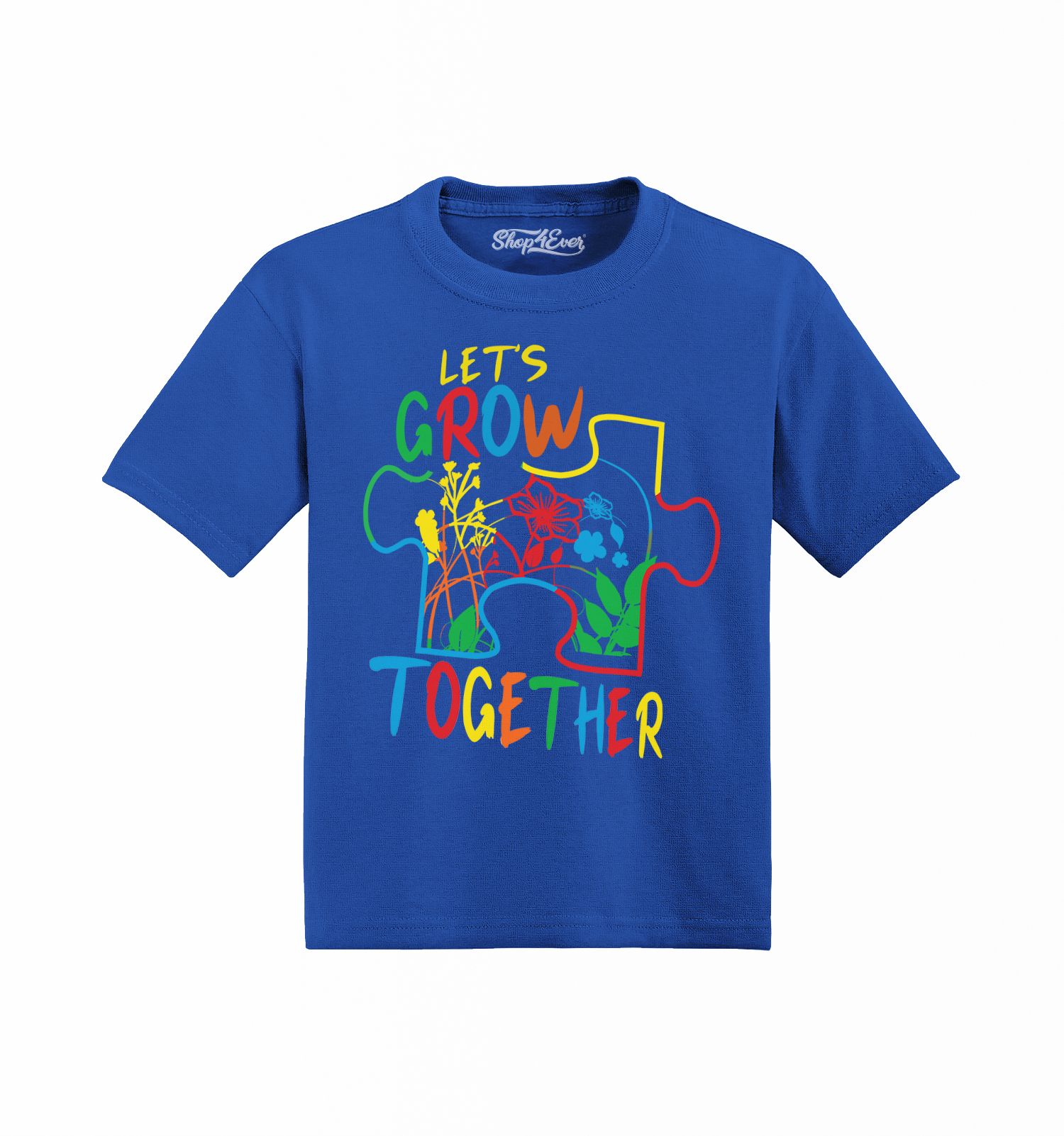 Shop4Ever - Shop4Ever Men's Love Needs No Words Autism Awareness Graphic T-shirt
