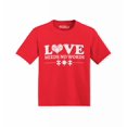thumbnail image 1 of Shop4Ever Love Needs No Words Autism Awareness Toddler's Cotton T-Shirt 5T/6T Red, 1 of 6