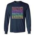thumbnail image 1 of Shop4Ever Men's 100 Days of School and Loving It! Long Sleeve Shirt X-Large Navy, 1 of 5