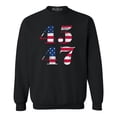 thumbnail image 1 of Shop4Ever Men's 45 47 Crewneck Sweatshirt X-Large Black, 1 of 5