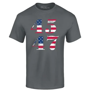 Shop4Ever Men's 45 47 Graphic T-shirt X-Large Charcoal