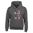 thumbnail image 1 of Shop4Ever Men's 45 47 Hooded Sweatshirt Hoodie Small Charcoal, 1 of 5